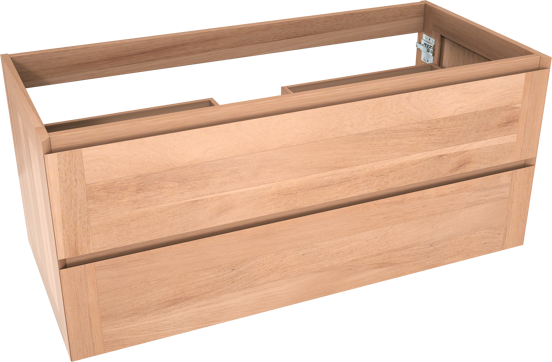 Balmani Mitra meuble sous-lavabo suspendu 120 x 55 cm teck 2 tiroirs