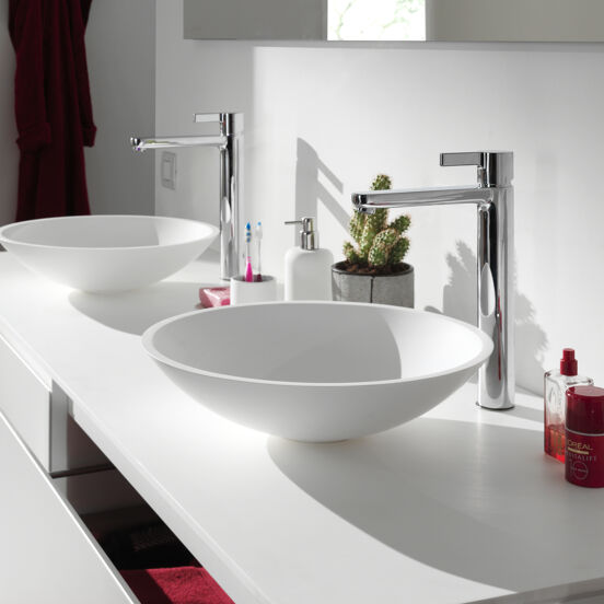 Balmani Viva waskom matte Solid Surface rond Ø 42 cm