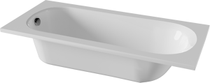 Linie Tessa baignoire encastrable mono 170 x 75 cm acrylique blanc brillant