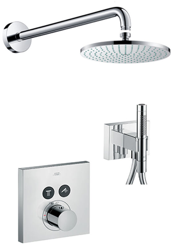 Hansgrohe douchearm met wand douchearm 39 cm glanzend chroom
