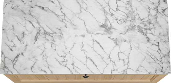 Balmani Lemon meuble salle de bains suspendu 120 x 55 cm, plaqué chêne naturel avec Stretto tablette simple ou double en carrare
