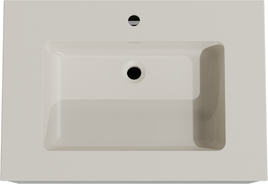 Storke Edge meuble salle de bains suspendu 75 x 52 cm béton gris foncé avec Diva plan simple en top solid soie grise