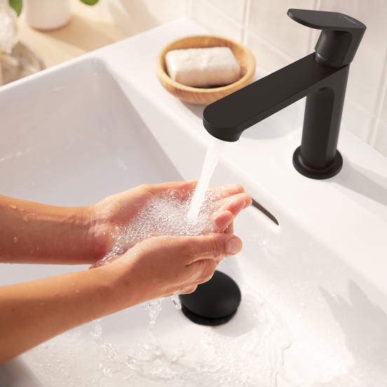 Hansgrohe Rebris 110 Coolstart robinet de lavabo standard noir mat