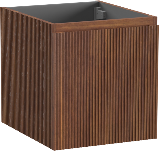 Storke Ribs meuble sous-vasque suspendu 45 x 52 cm noyer