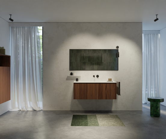Balmani Expo miroir rectangulaire noir 150 x 65 cm