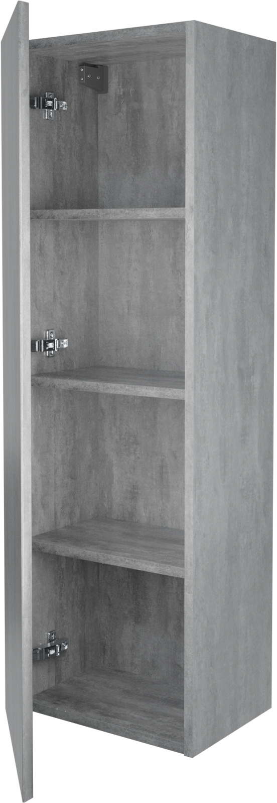Storke Edge zwevende badkamerkast beton donkergrijs 40 x 30 x 125 cm