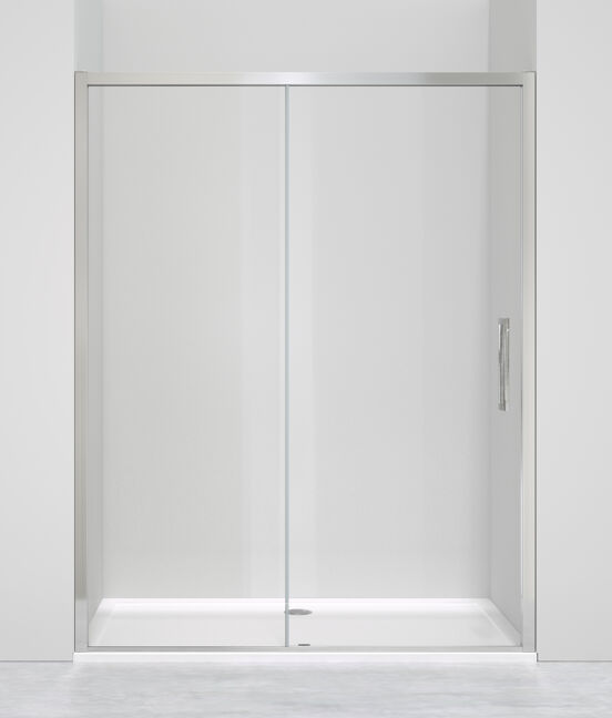 Luca Varess Senses douche schuifdeur 160 x 200 cm helder glas glanzend chroom profiel
