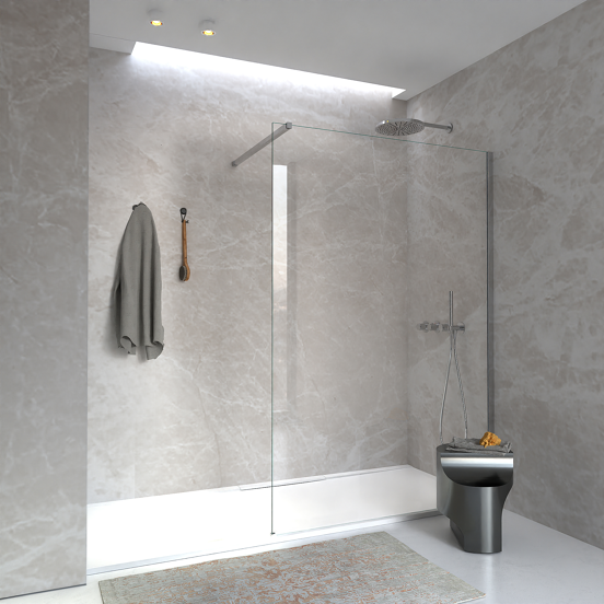 Blaufoss Nola 300 Tête de douche rond 30 cm avec support mural chrome