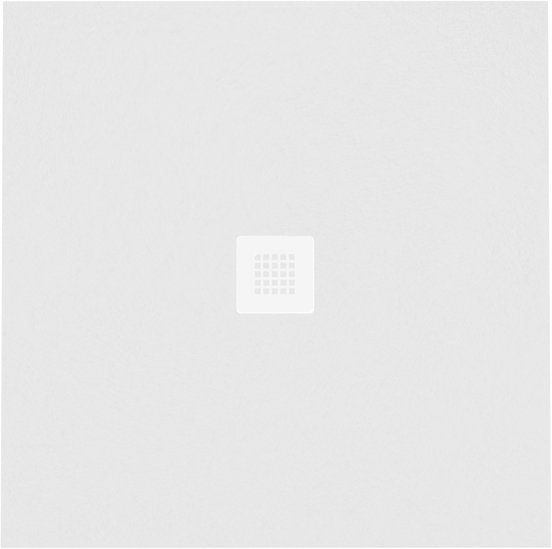 Balmani Vega receveur de douche 90 x 90 cm marbre composite blanc mat texture ardoise