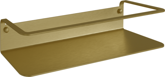 Blaufoss Tika enkele shampoohouder met wandbevestiging Brushed Gold