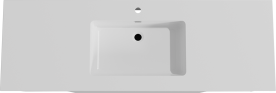 Storke Edge meuble salle de bains suspendu 155 x 52 cm blanc brillant avec Diva plan simple en marbre composite blanc brillant