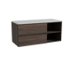 Storke Edge badkamermeubel met Tavola wastafelblad voor waskom(men)