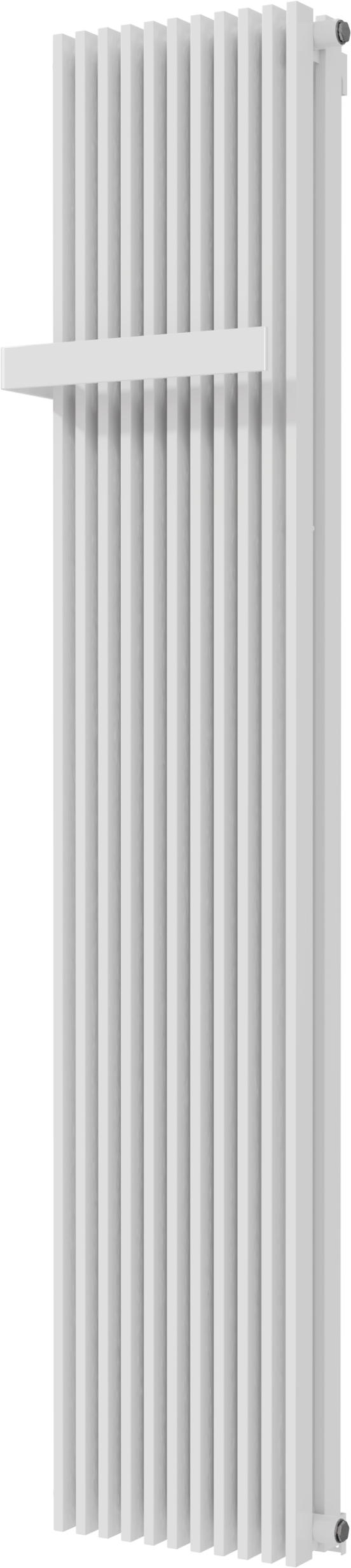 Vipera Corrason dubbele badkamerradiator 40 x 180 cm centrale verwarming hoogglans wit zij-en middenaansluiting 2.238W
