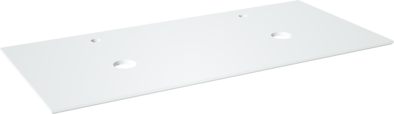 Balmani Facetta dubbel tablet matte Solid Surface 120 x 55 cm