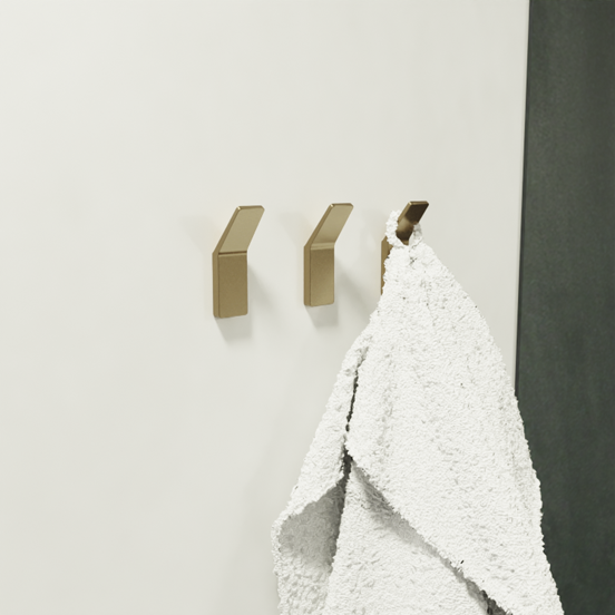 Blaufoss Amo set haakjes 3 stuks Brushed Champagne Gold