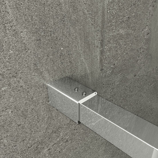 Balmani Modular inloopdouche 160 x 200 cm mikado glas glanzend chroom profiel