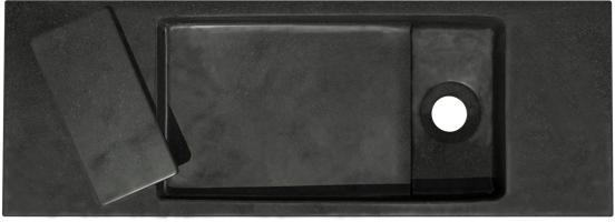 Balmani Mood Handwaschbecken: Granit, poliert, 55 x 20 cm
