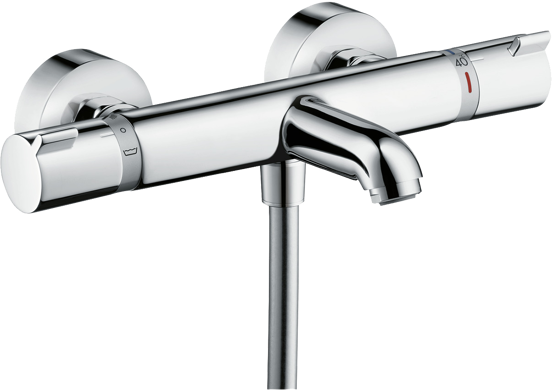 Hansgrohe Ecostat Comfort Thermostat-Badewannenarmatur: Chrom glänzend