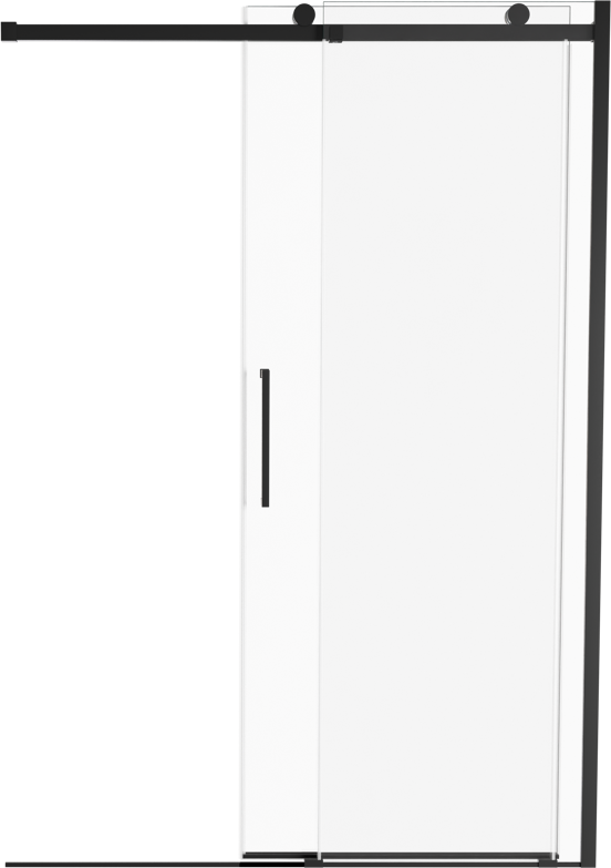 Luca Varess Boltano douche schuifdeur 140 cm x 200 cm Helder glas mat zwart profiel