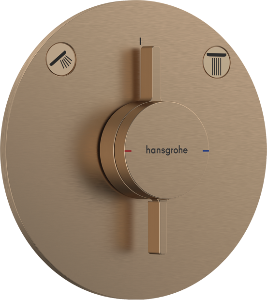 Hansgrohe DuoTurn S inbouw mengkraan brushed bronze