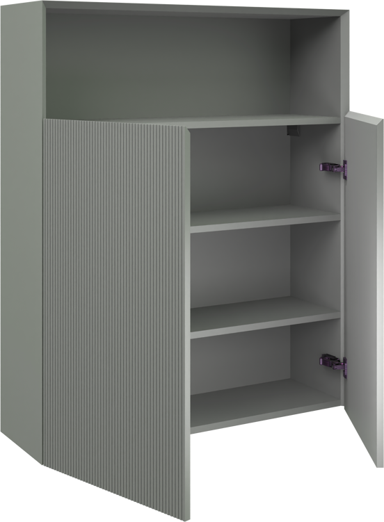 Balmani Fila zwevende badkamerkast steengrijs 100 x 30 x 120 cm