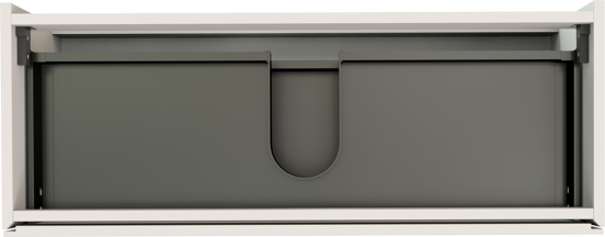 Storke Edge meuble sous-vasque suspendu 100 x 40 cm blanc mat 2 tiroirs