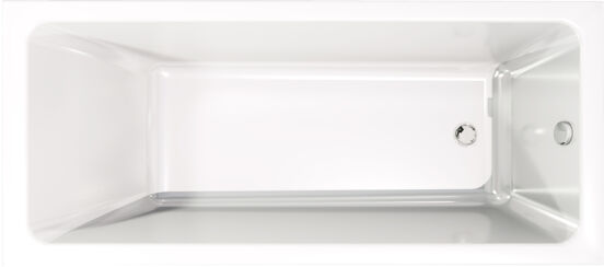 Luca Varess Sandrina 1 Person Einbaubadewanne, 170 x 75 cm, Acryl, weiß glänzend