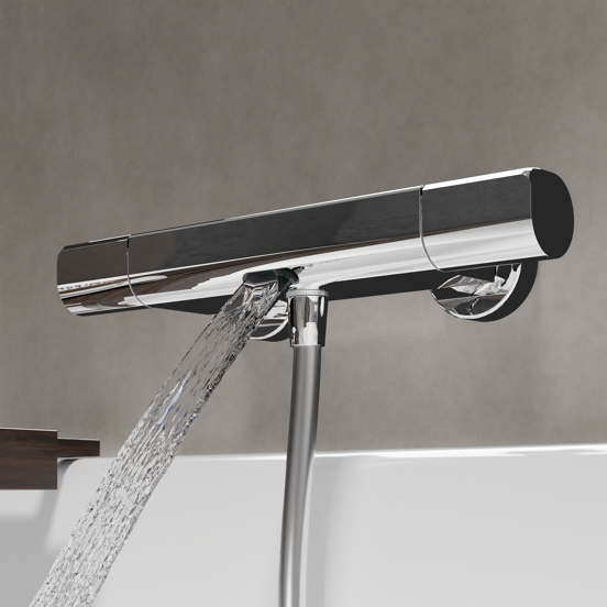 Blaufoss Eris Opbouw badkraan thermostatisch chroom