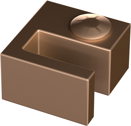 Balmani Modular inloopdouche 150 x 200 cm helder glas Brushed Rosegold profiel