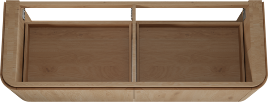 Balmani Moon meuble sous-vasque suspendu 160 x 55 cm chêne naturel 4 tiroirs