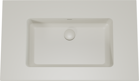 Storke Diva plan simple top solid soie grise matte 85 x 52 cm