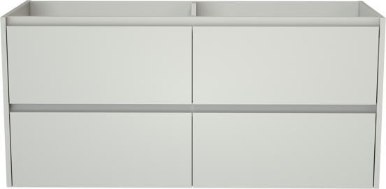 Storke Seda meuble sous-vasque suspendu 130 x 52 cm blanc mat 4 tiroirs