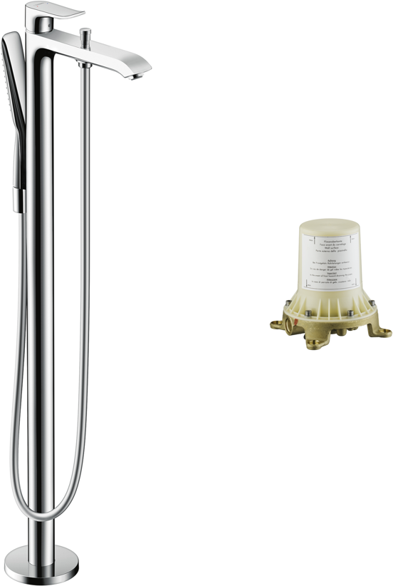 Hansgrohe Metris robinet baignoire mitigeur îlot chrome brillant