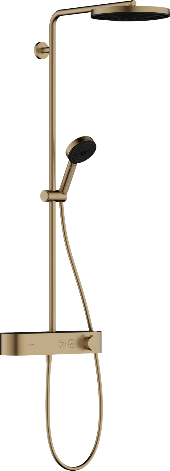 Hansgrohe Pulsify S260 thermostatische kraan regendoucheset brushed bronze