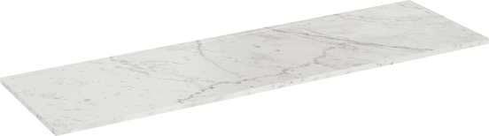 Balmani Bordo tablette simple ou double marbre carrare 160 x 49 cm