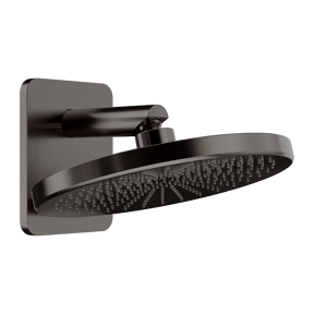 Blaufoss Onos 250 Tête de douche rond 25 cm avec bras de douche support mural Brushed GunMetal