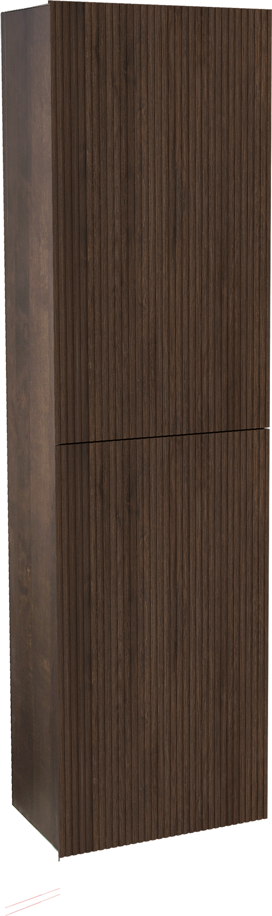Balmani Forma Badhochschrank: Hängend, Eiche geräuchert, 42 x 30 x 150 cm