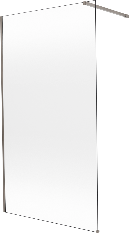 Balmani Modular douche à l'italienne: 120 x 200 cm, Permafrost, avec coating, Profil Brushed GunMetal