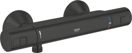 Grohe Precision Start thermostatische douchekraan mat zwart