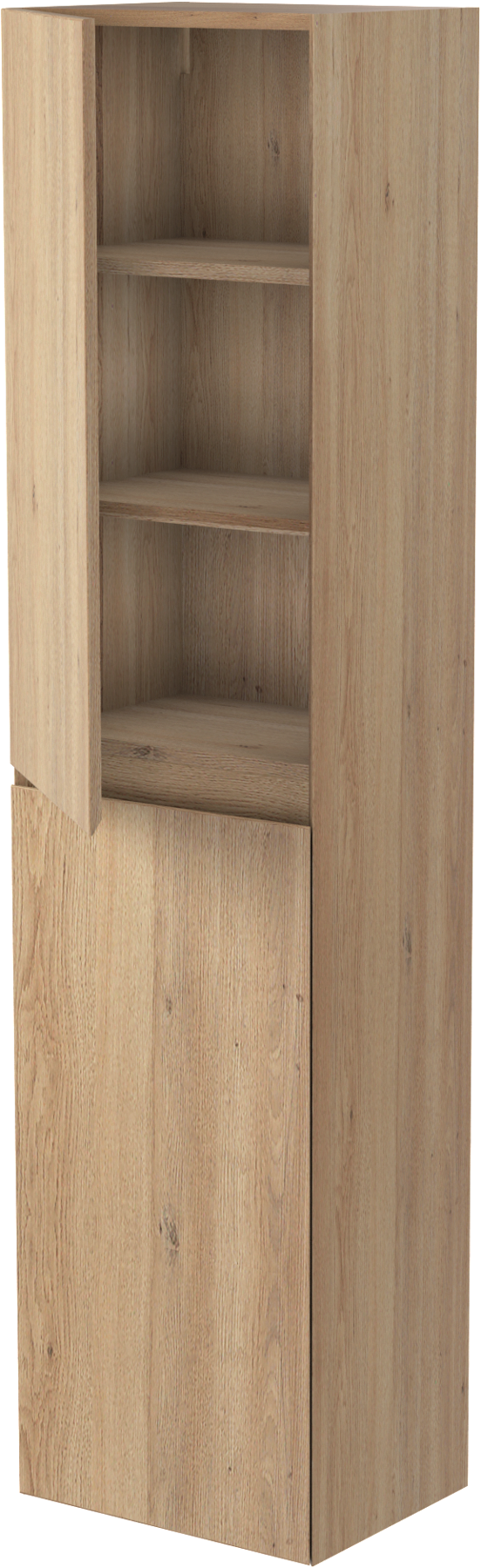 Balmani Mitra hängender Hochschrank, Eiche Natur, 45 x 35 x 169 cm