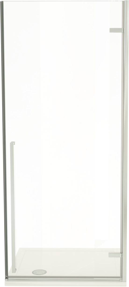 Luca Varess Stilus rechtse douche draaideur 90 x 200 cm helder glas glanzend chroom profiel