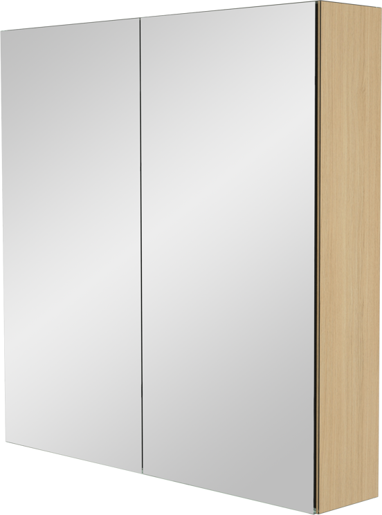 Storke Reflecta spiegelkast 75 x 75 cm naturel eiken