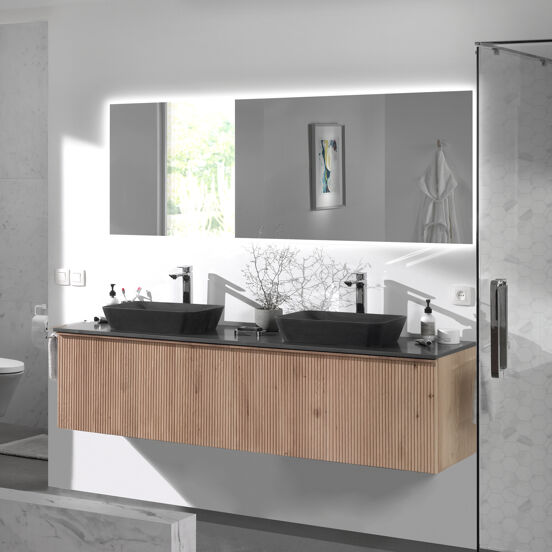 Balmani Giro miroir rectangulaire lumineux 180 x 65 cm