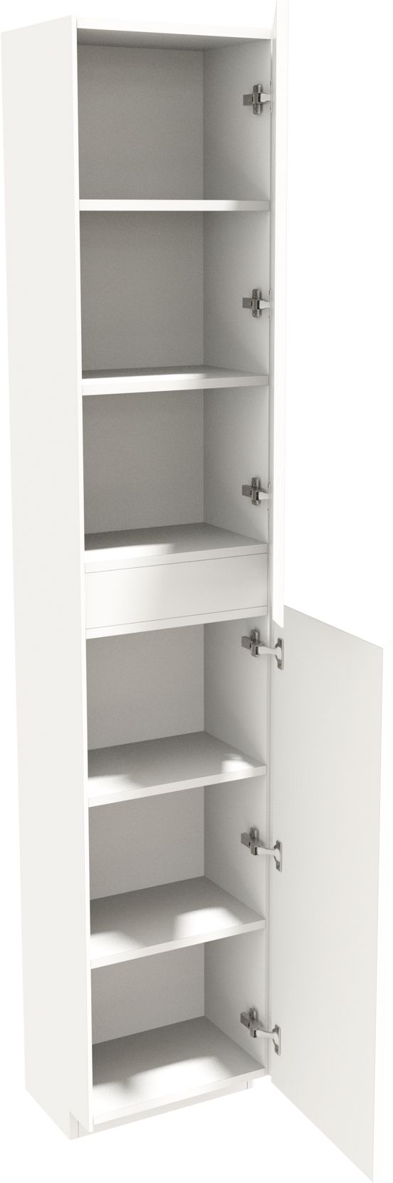Storke Edge staande badkamerkast rechts mat wit 40 x 30 x 200 cm