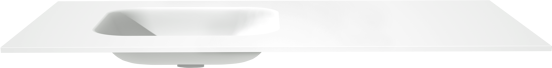 Balmani Tablo Arcato Waschtisch, links, Solid Surface matt, 120 x 55 cm, Ablaufventil nicht inklusive