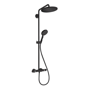 Hansgrohe Croma Select S 280 regendoucheset thermostatisch mat zwart