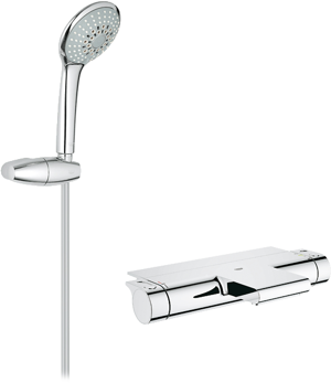 Grohe Grohtherm 2000 Aufputz-Badewannenarmatur