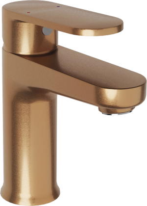 Linie Astor standaard wastafelkraan Brushed Rosegold