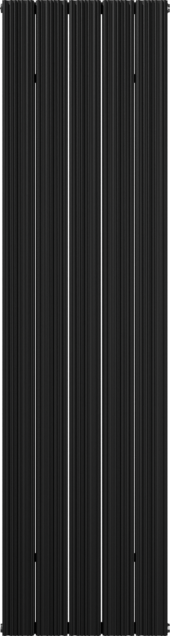 Vipera Mares sèche-serviettes double 47 x 180 cm chauffage central noir mat raccordements latéral et central possibles 1821W