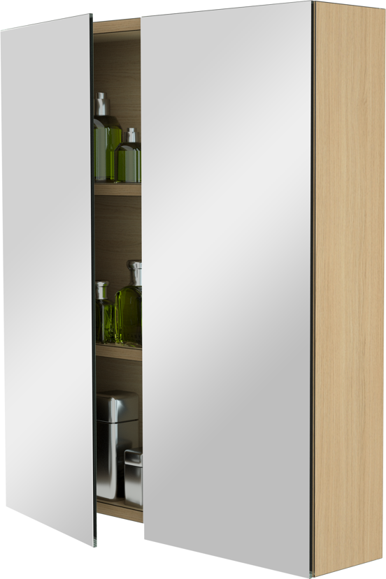 Storke Reflecta spiegelkast 65 x 75 cm natuur eik